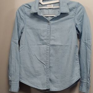 Girl's "Place" jean shirt, size L (10/12)